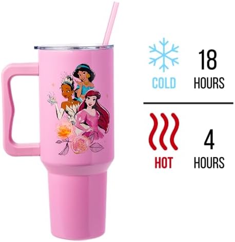 Silver Buffalo Disney Princess Cinderella, Stainless Steel Tumbler, 40oz - Image 3