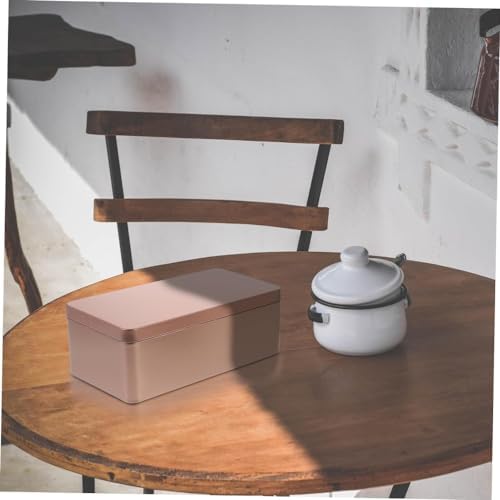 Boxes Storage Box Tea Storage Containers Candy Storage Tin Jar Metal Tea Tin Loose Tea Leaf Tin Container Coffee Tea Canister Candy Tins Cans Spice Tin Gift Coffee Can Iron-Silver+Goldenx2pcs - Image 2