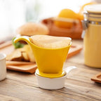 ZERO JAPAN - Bee House Pour Over Coffee Dripper - Ceramic Coffee Maker with Elegant Peek Hole, Drip Cone Brewer Coffee Gift, Brewing Accessories - Yellow Pepper, Standard Size - Image 4