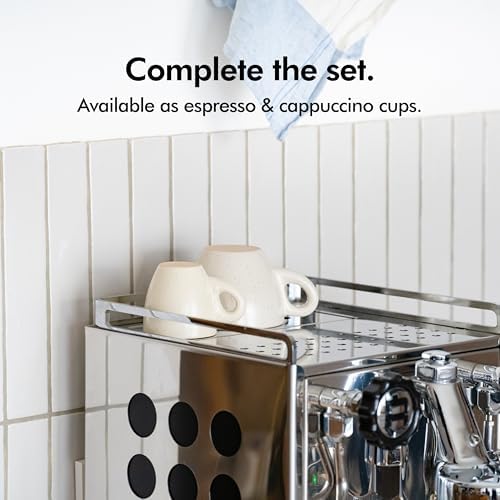 KIVY Espresso Cups Set 4x 3oz - Thick Walled Stoneware - Dishwasher Safe - Image 6