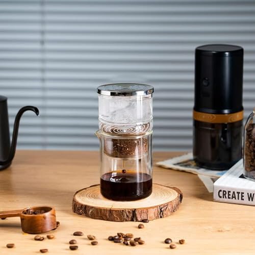 RECAFIMIL 2-in-1 Cold Brew Dripper Cold Brew Coffee Maker,Ice Drip Coffee Maker 300ml - Coffee maker for cold brewed coffee and tea, coffee maker for cold extraction - Image 6