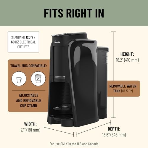 Flavia Aroma Brewer - Coffee Machine, Makes Coffee, Lattes, Tea, and other Hot or Iced Beverages with Single-Serve Freshpacks, Multiple Brew Sizes, Grey, Works ONLY with Flavia Freshpacks. - Image 6