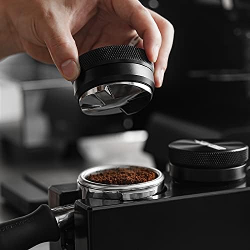 MHW-3BOMBER Espresso Coffee Distributor 58.35mm, Espresso Distribution Tool with Wooden Lid, Adjustable Height Coffee Leveler with Non-slip for 58mm Portafilters, Espresso Accessories T5270L4 - Image 3