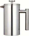 Tea Brewing Brewer Coffee Press Stainless Steel Double Wall Insulation 600ML French Press Maker by Unknown