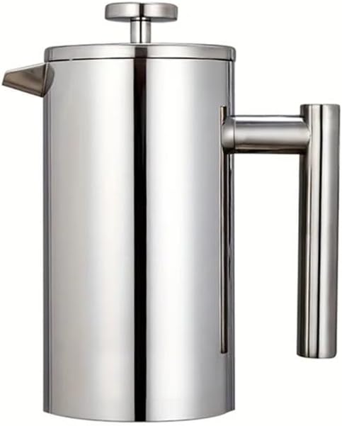 Tea Brewing Brewer Coffee Press Stainless Steel Double Wall Insulation 600ML French Press Maker by Unknown