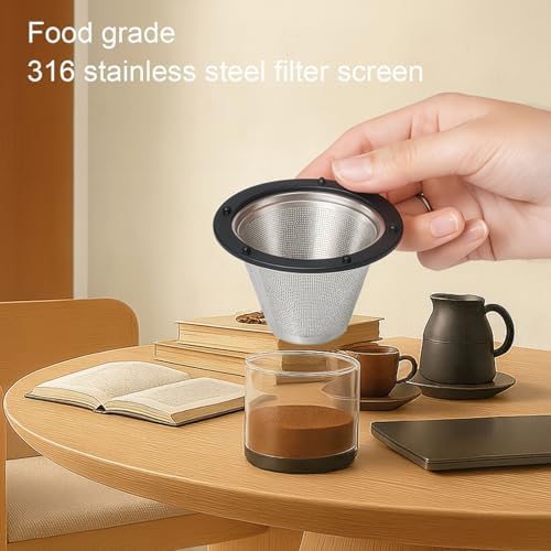 Portable Electric Coffee Grinder, USB Rechargeable Auto Stop Quiet Adjustable Cordless Handheld Small Coffee Bean Grinder for Home Camping Travel - Image 6