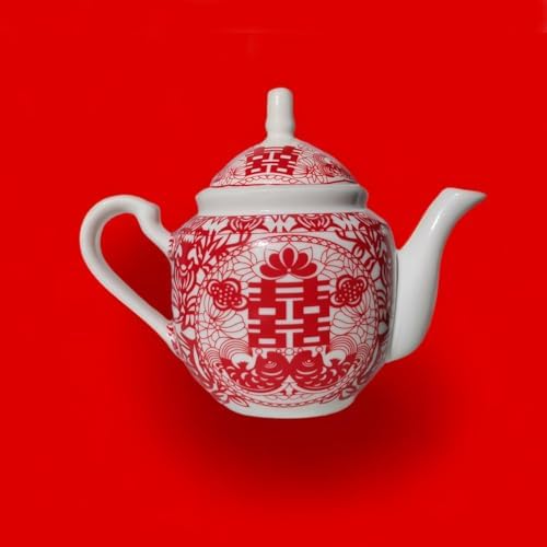 Chinese Wedding Tea Gift Set Service Bride and Groom (Double Happiness S) - Image 5