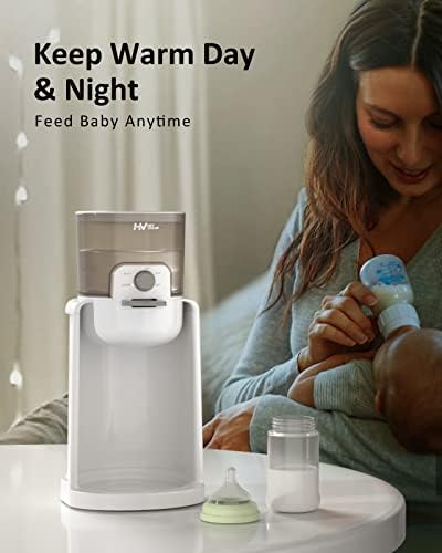 HEYVALUE Water Warmer for Baby Formula with Night Light,Bottle Warmer,White - Image 3