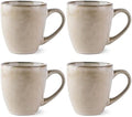 GBHOME Ceramic Coffee Mugs Set of 4, 12oz Stoneware Coffee Mugs Set For Dad Mom Women MEN, Light Weight Ceramic Coffee Cups for Latte/Tea/Beer/Hot Cocoa, Dishwasher & Microwave Safe,Cappuccino by GBhome