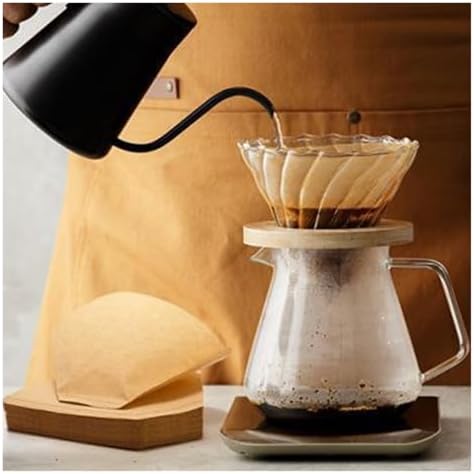50/100pcs V01/V02 Coffee Filter Bag Foldable Cone-shaped Paper For Pour Over Drip(V01(for 1-2 people),50pcs) - Image 3