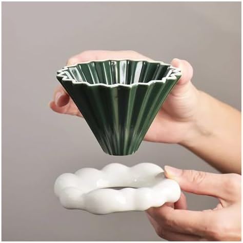Coffee Filter Cloud Conical Ceramic Small Origami Hand Made Funnel Cup Accessories(Color 9) - Image 2