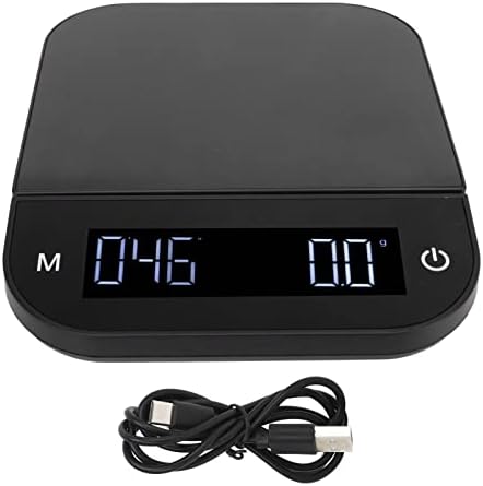 Espresso Mini Digital Coffee Scale with Timer, Digital Espresso Scale 3kg to 5kg/0.1g High Accuracy Manual Automatic for Food Kitchen Baking Weighing Coffee Bean (5kg) by Unknown