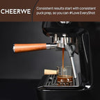 Bottomless Portafilter 54mm with 3 Ears, Replacement Bottomless portafilter Compatible with Breville Barista and 54mm Machines, Filter Basket Included - Image 6