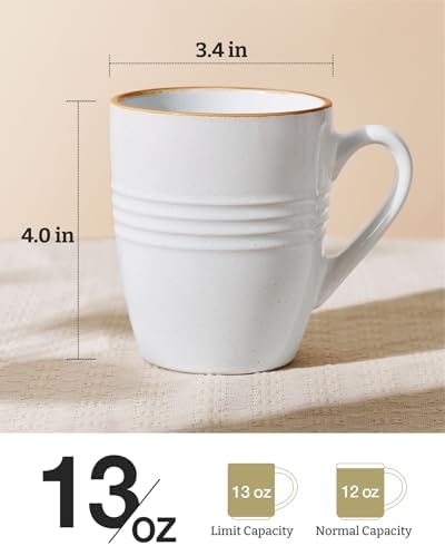 famiware Jupiter Coffee Mugs Set of 8, 13oz Coffee Mug Cups with Handle - Image 4