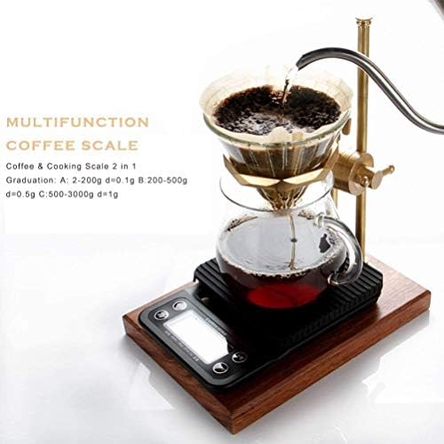 Digital Coffee Scale with Timer, 3000g x 0.1g Precision LCD Display Electronic Small Portable Home Kitchen Cooking Multifunction Food Weighing - Image 6