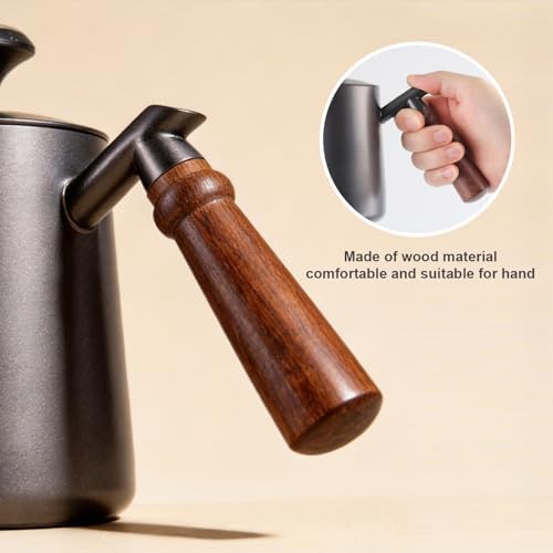 Generic Pour Over Kettle 304 Stainless Steel Gooseneck Kettle with thermometer, Good-Grade Easy-Clean, Suitable for Pour-over Coffee, French Press and Tea, 600ml - Image 5