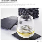 12pcs Natural Coasters Set with Non Slip Bottom for Restaurant Bar - Image 3