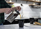 Elanze Designs Chrome 1 Liter Large Glass and Stainless Steel French Press Coffee and Loose Leaf Tea Maker - Image 5