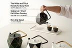Toptier Cast Iron Teapot, Stovetop Safe Japanese Cast Iron Tea Kettle, Diamond Design Tea Pot with Removable Infuser for Loose Tea, 30 Ounce (900 ml), Black - Image 5