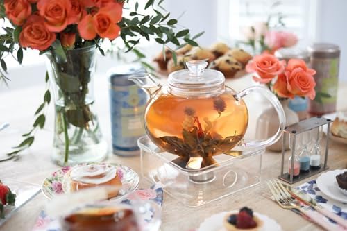 Teabloom Pure Connoisseur Heatproof Glass Teapot With Microdot Glass Infuser For Whole Leaf Teas, 34 Ounces – A Tea Purist's Choice - Image 2