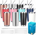 Pandance 20oz Stainless Steel Insulated Tumblers Bulk, Mix, 12 Pack by Pandance