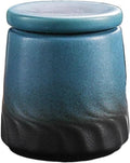 ELEFOCUS Ceramic Tea Canisters, Cat and Dog Ash Urn, Retro Style, for Living Room by ELEFOCUS