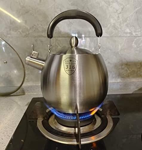 Stainless Steel Stovetop Whistling Tea Kettle 316 - 4L Fast Water Boiler, Whistles When Water Boils - Image 3