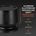 Aluminium Alloy Coffee Powder Picker Dosing Cup with Dosing Ring Coffee Powder Receiver Container Press Coffee Distribution Tool for Espresso Pour Over Coffee Barista Use (51-54mm) - Image 6