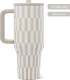 HydroJug Traveler 32oz, Insulated Tumbler with Handle & Straw, Latte - Image 2