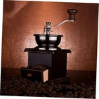 Manual Coffee Bean Hand Grinder Wooden Burr Mill for Grain - Image 5