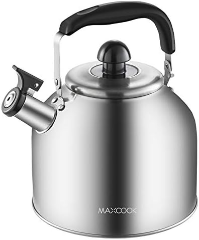 4.2 Quart/4L 18/8 Stainless Steel Whistling Tea Kettle by MAXCOOK