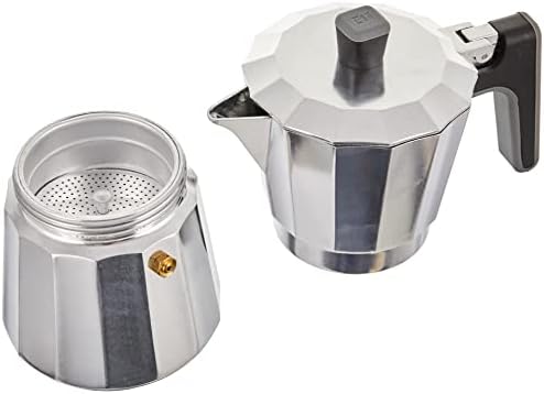 BRA Perfecto – Italian Induction Coffee Maker, Aluminium, Capacity 6 Cups, Silver, 18 x 10 x 19 cm - Image 4