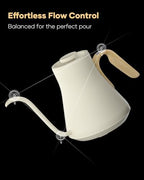 Cocinare Gooseneck Electric Kettle & Pour Over Coffee Set, ±1°F Temperature Control, 1500W 0.9L Kettle, Coffee Dripper, 550 ml / 18.6 oz Server & 2 Tasting Cups - Image 5