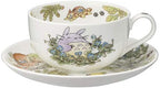 Noritake T97285A/4660-1 My Neighbor Totoro Milk Tea Cup & Saucer, 11.8 fl oz (325 cc), Large Dog Fuguri, Microwave Safe, 1 Guest, Bone China - Image 2