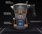Moka Pot, 2 Cup, 316 Stainless Steel, Stovetop Espresso Maker, dual-boiler temperature control, three valves,Induction Compatible for Gas, Electric, and Ceramic Stoves - Image 5