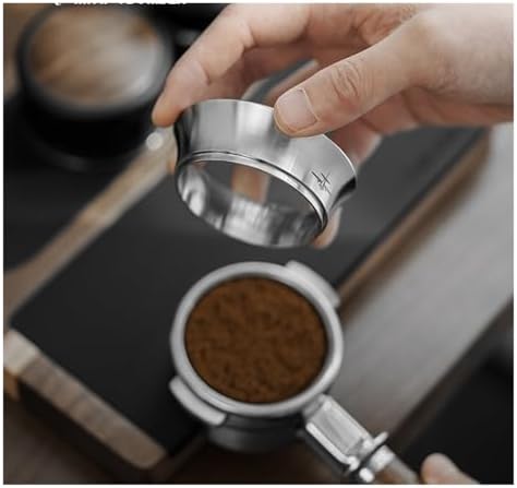 MHW-3BOMBER Espresso Coffee Dosing Funnel Compatible 51/53/54/58mm Portafilter Stainless Steel Coffee Dosing Ring Barista Tools(2pcs 58mm) - Image 2