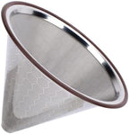 Premium Stainless Steel Pour Over Coffee Dripper - 600 Mesh Reusable Coffee Filter for Smooth Brewing by Unknown