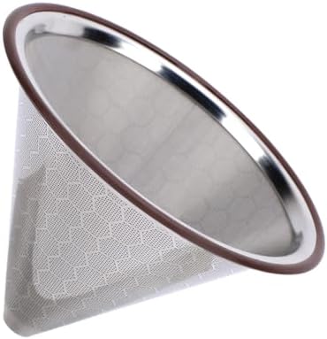 Premium Stainless Steel Pour Over Coffee Dripper - 600 Mesh Reusable Coffee Filter for Smooth Brewing by Unknown