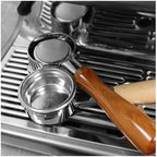 Compatible With BES920, 980, 990, 58mm Bottomless Portafilter, Stainless Steel Naked Coffee Handle, Cafe Accessories(Black Plastic) - Image 4
