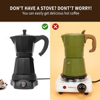 LAOION 6 Cup Electric Moka Pot, 300ml Portable Espresso Maker - Image 3