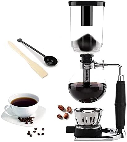 Japanese Style Siphon Coffee Maker Tea Siphon Pot Vacuum Coffeemaker Glass Type Coffee Machine Filter Kahve Makinas 3cup 5cup (5cup) - Image 2