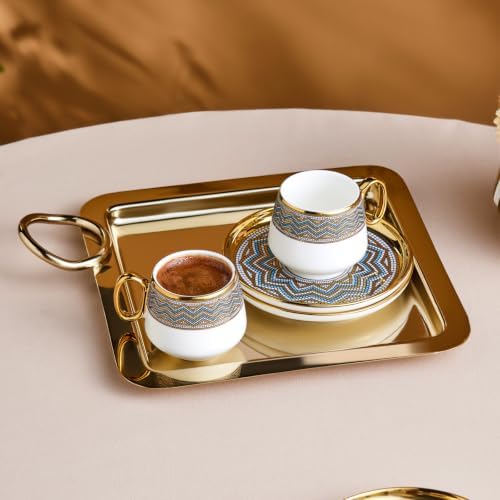 KARACA Suadiye 12 Piece Turkish Coffee Cup Set for 6, 90ml - Image 7