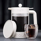 Bodum Bean Cold Brew Coffee Maker Set, 1.5 L/51 oz, White - Image 6