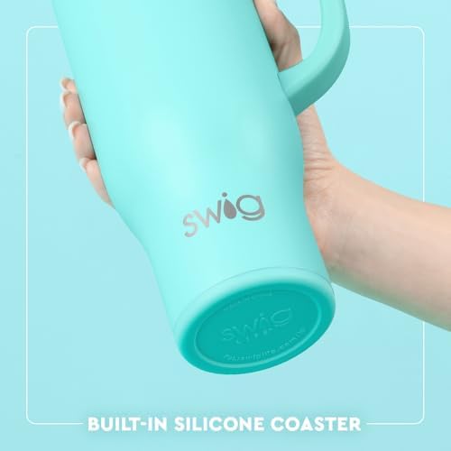 Swig Life 30oz Leakproof To-Go Tumbler with Handle, Palm Royale - Image 5