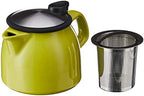 FORLIFE Bell Ceramic Teapot with Basket Infuser, 16-Ounce/470ml, Lime - Image 3
