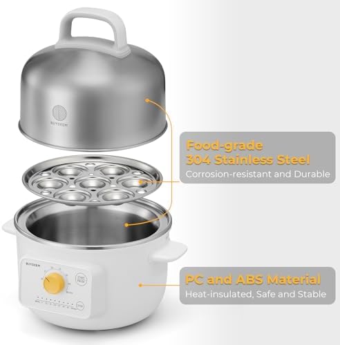 BUYDEEM G32 Electric Food Steamer 1.6QT with K640 Stainless Steel Electric Tea Kettle 1.7L Arctic White - Image 2