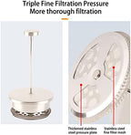 Tyenaza French Press Coffee Maker, Dishwasher Safe Double Wall Insulated Rust Proof Stainless Steel Coffee Press with Filter 1L - Image 3