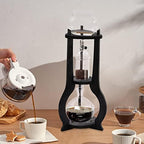 DNYSYSJ Iced Drip Coffee Maker Iced Coffee Cold Brew Drip Tower Coffee Maker Wooden, 6-8 Cup 600ml,Grey (Grey 600ml) - Image 3