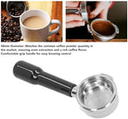 58mm Portafilter Bottomless Portafilter with 2 Ears, Stainless Steel Detachable Accessory for 9 Series, Compatible for Most Commercial Coffee Machines (Black) - Image 6