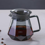 Glass Coffee Maker Carafe with V60 Dripper Server for Pour Over Coffee Brewing (600, Milliliters) by Buyohlic